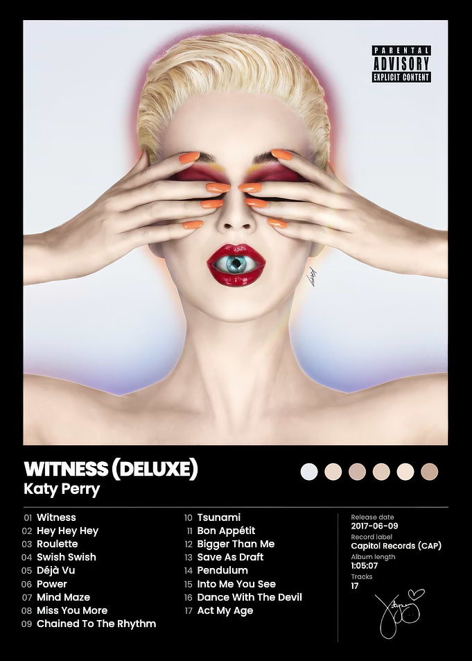 Katy Perry Witness Album Poster
