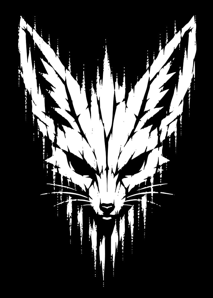 Stylized Fox Head Graphic