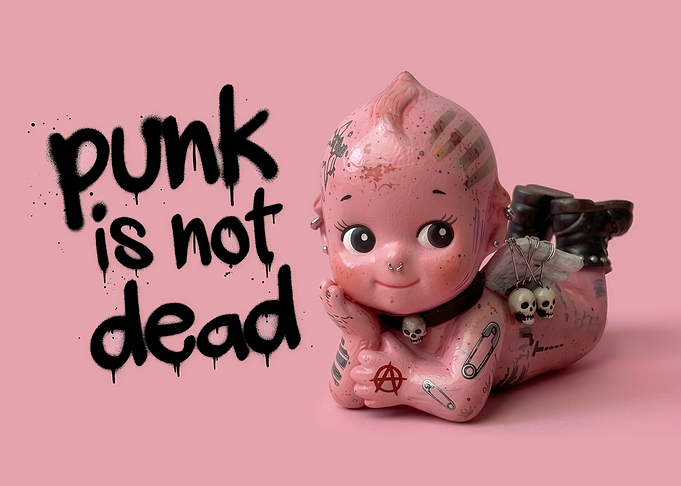 Punk Kewpie Doll Art