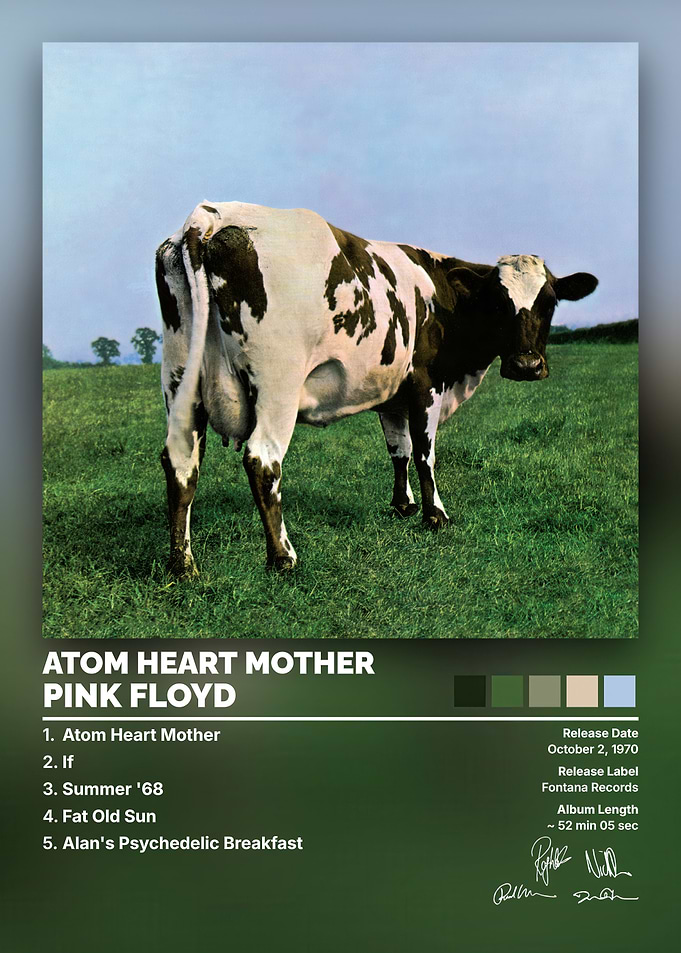 Pink Floyd Atom Heart Mother Poster