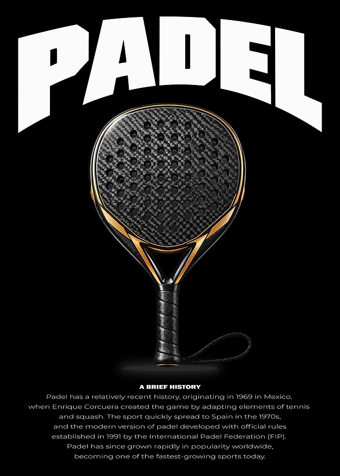 Padel Sport Informational Poster