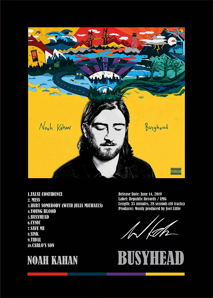 Noah Kahan Busyhead Album Poster