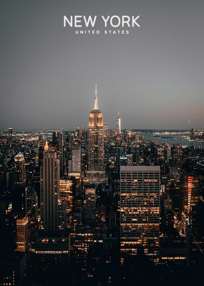 New York City Skyline at Dusk