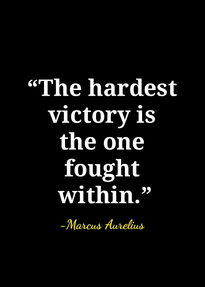 Marcus Aurelius Inspirational Quote Poster