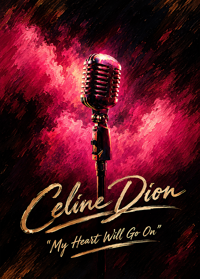 Celine Dion My Heart Will Go On Poster