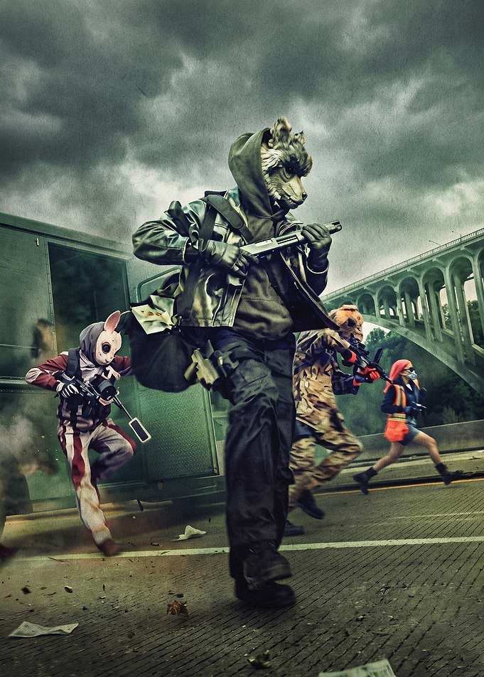 Tactical Furry Squad Action Poster