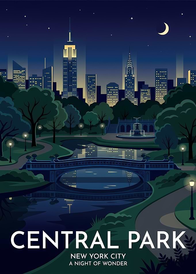 Central Park New York City Night