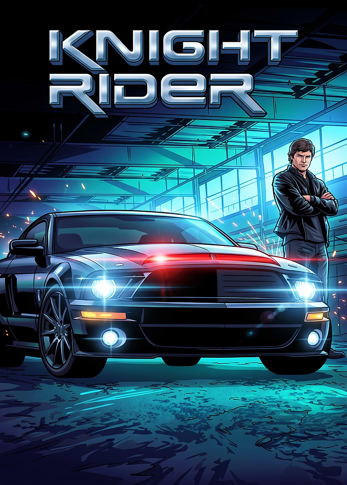 Knight Rider KITT and Michael Knight