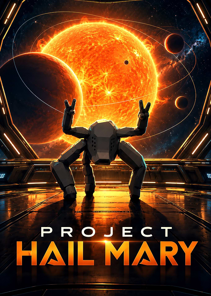 Project Hail Mary Rocky Space Poster