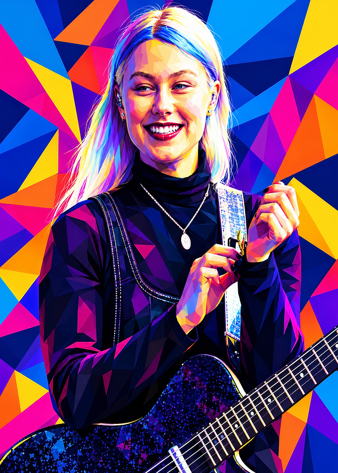 Phoebe Bridgers Pop Art Portrait
