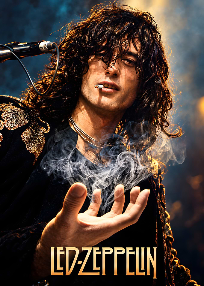 Jimmy Page Led Zeppelin Portrait
