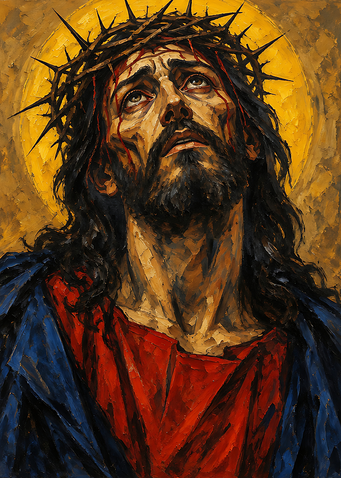 Oil Painting of Jesus Christ
