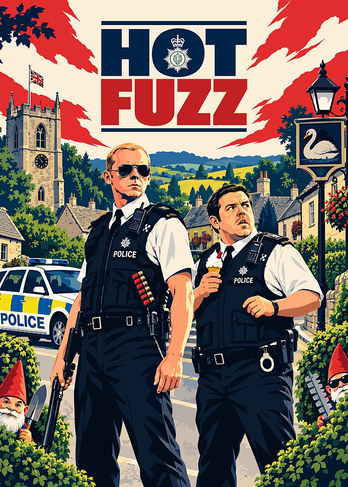 Hot Fuzz Movie Poster Art
