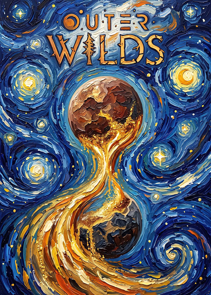 Outer Wilds Van Gogh Style Art