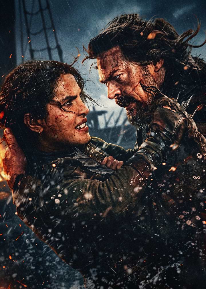 Pirate Fight Action Epic Art Poster