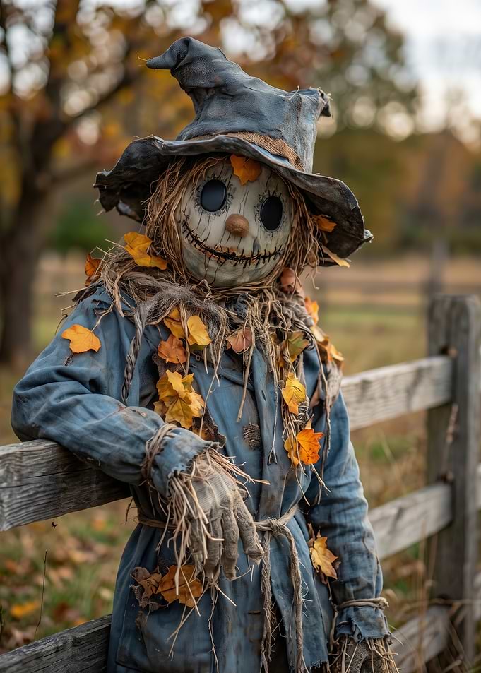 Spooky Autumn Scarecrow Halloween Decoration