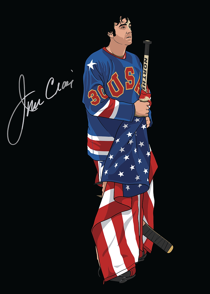 Jim Craig 1980 Olympic Hockey Portrait