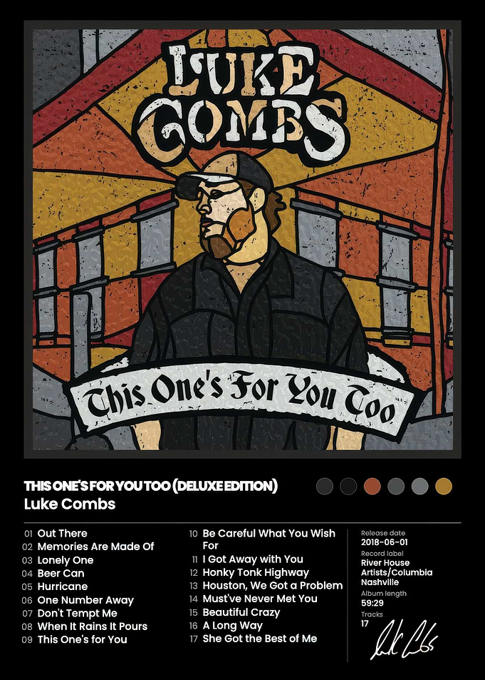 Luke Combs This One's For You Poster