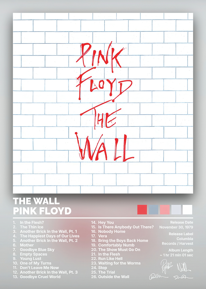 Pink Floyd The Wall Album Poster