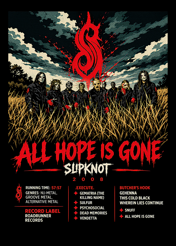 Slipknot All Hope Is Gone Poster