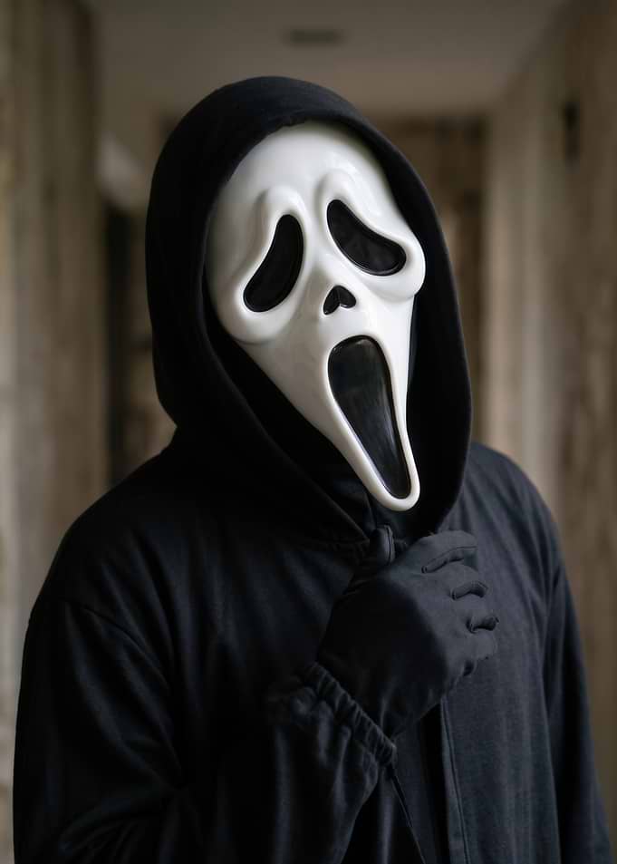 Ghostface Killer Mask and Robe Costume