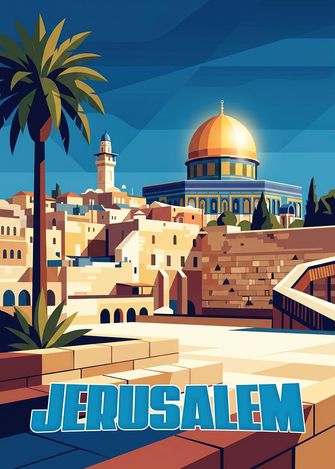Jerusalem Travel Poster Art