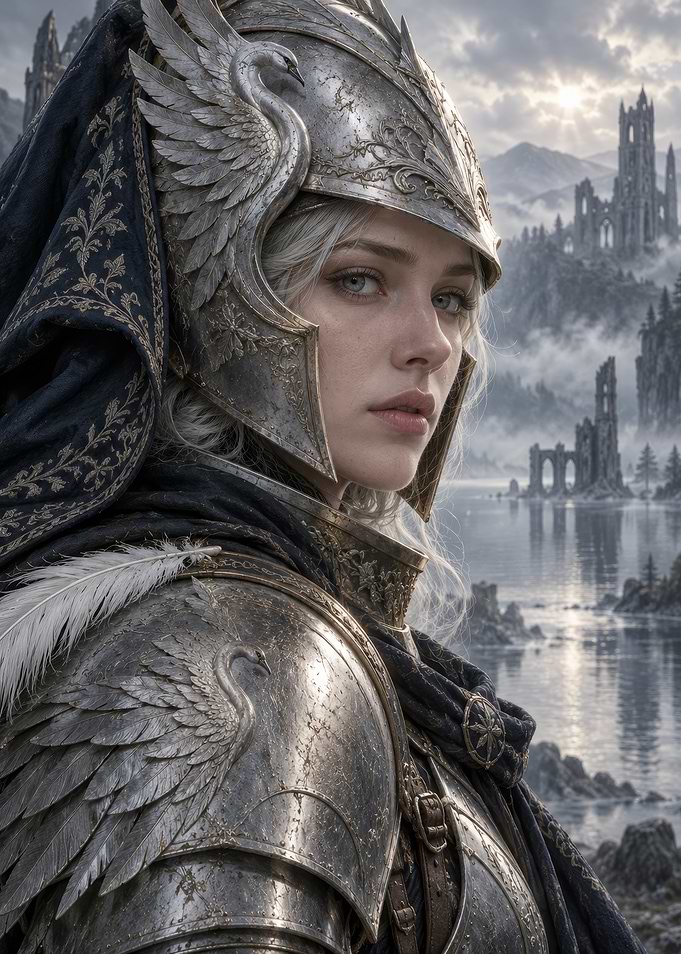 Valiant Valkyrie Knight in Ancient Ruins