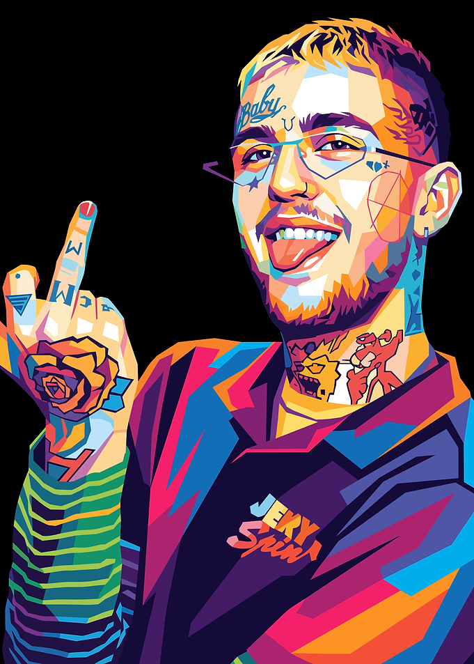Lil Peep Pop Art Portrait