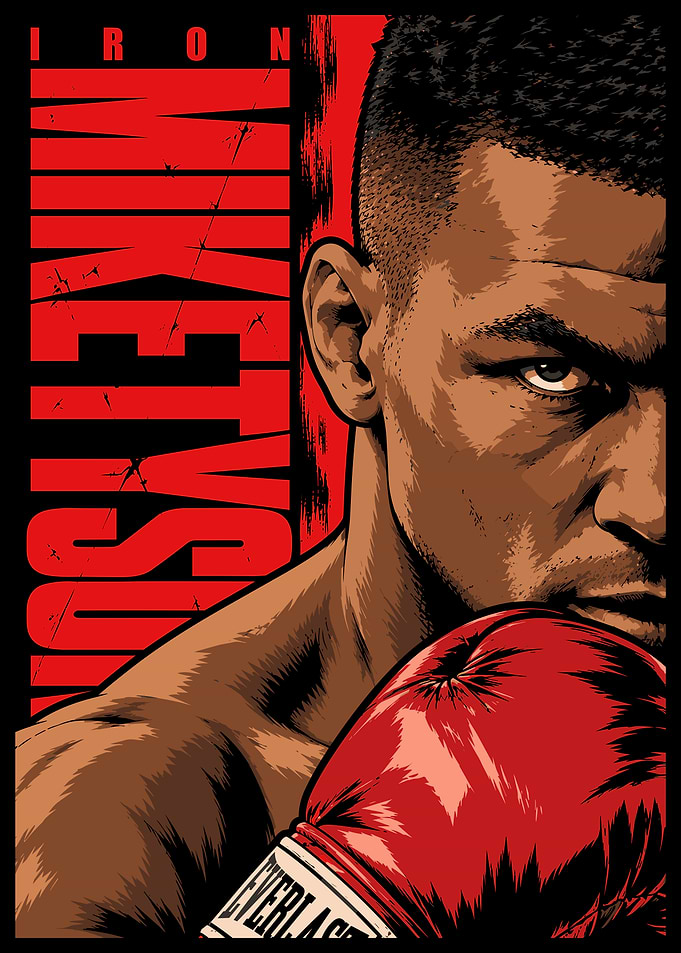 Iron Mike Tyson Boxing Poster