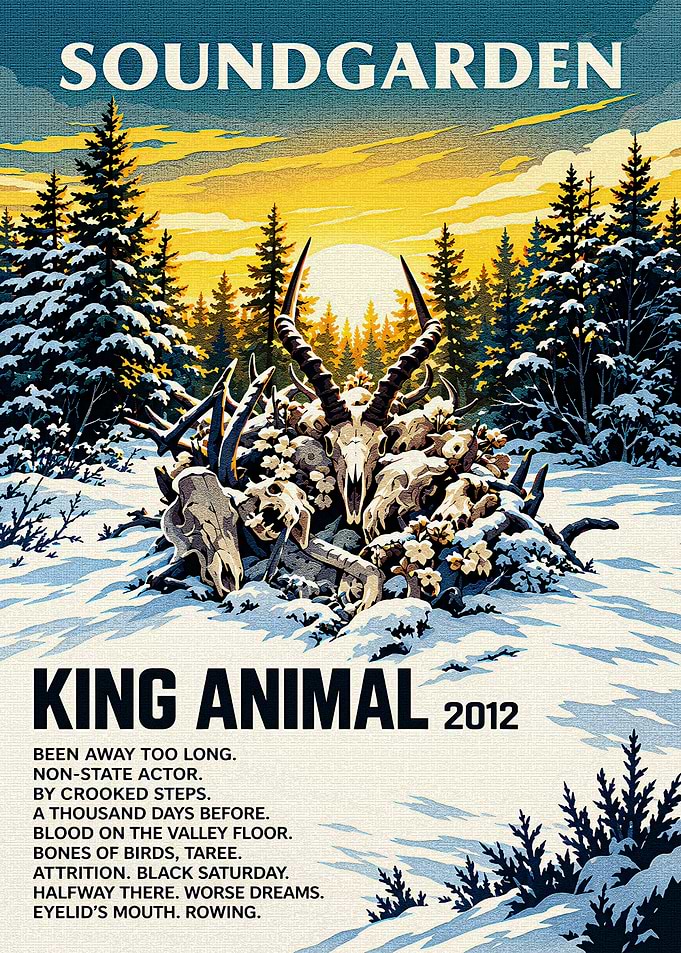 Soundgarden King Animal 2012 Poster