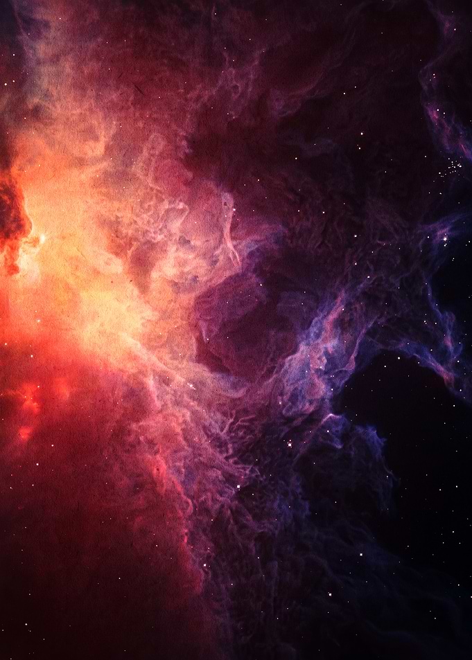 Vibrant Cosmic Nebula Cloud