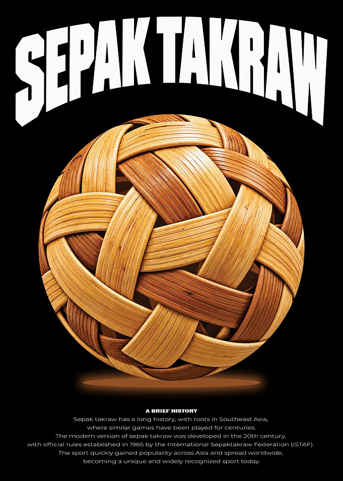 Sepak Takraw Sport Poster