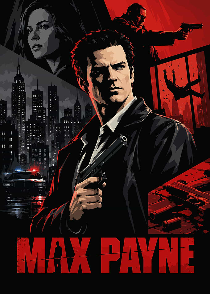 Max Payne Video Game Poster