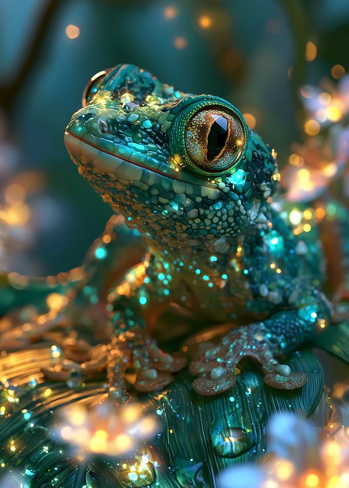 Magical Glowing Tree Frog
