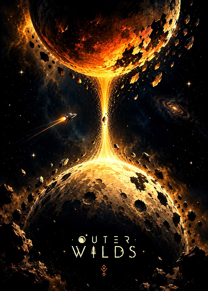 Outer Wilds Space Exploration Poster