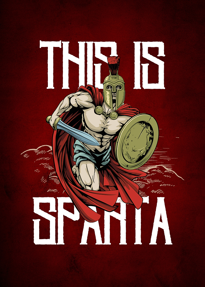 This Is Sparta Spartan Warrior Poster
