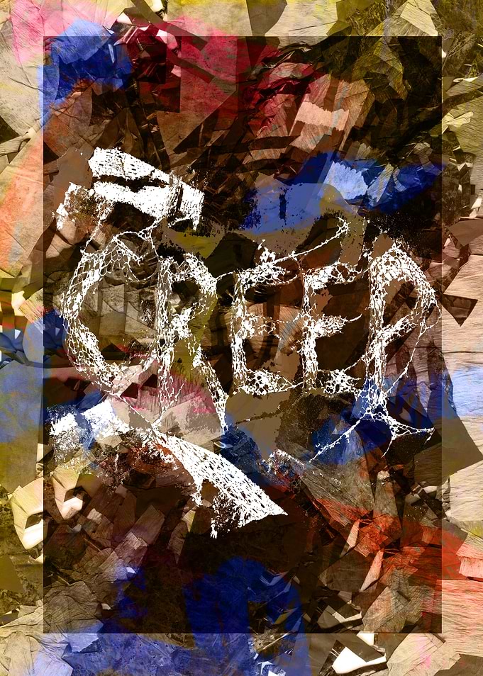 Abstract Creep Text Art Poster