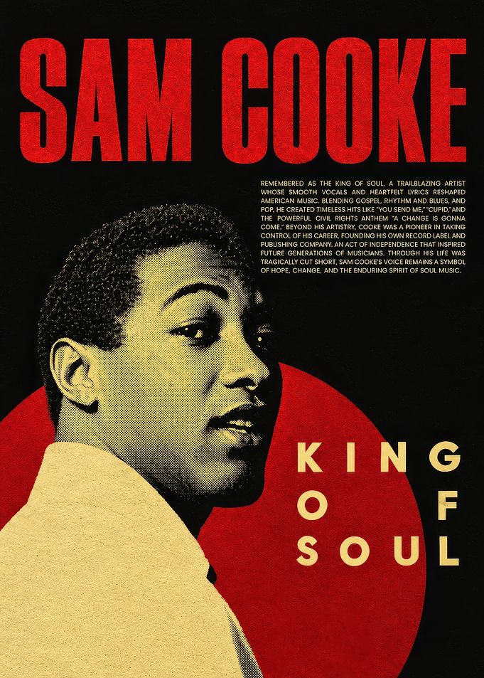 Sam Cooke King of Soul Poster