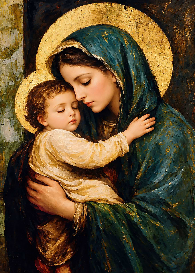 Madonna and Child Oil Painting