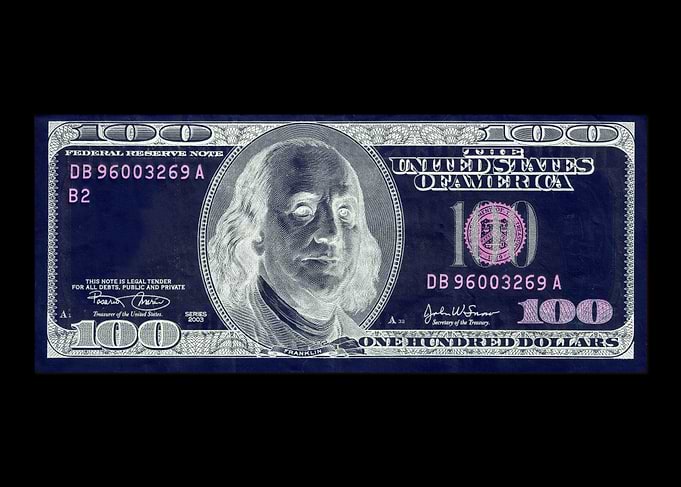 Inverted Dollar Bill (Black)
