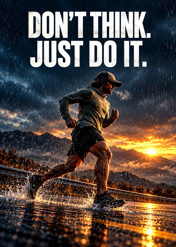 Inspirational Running Motivation Poster