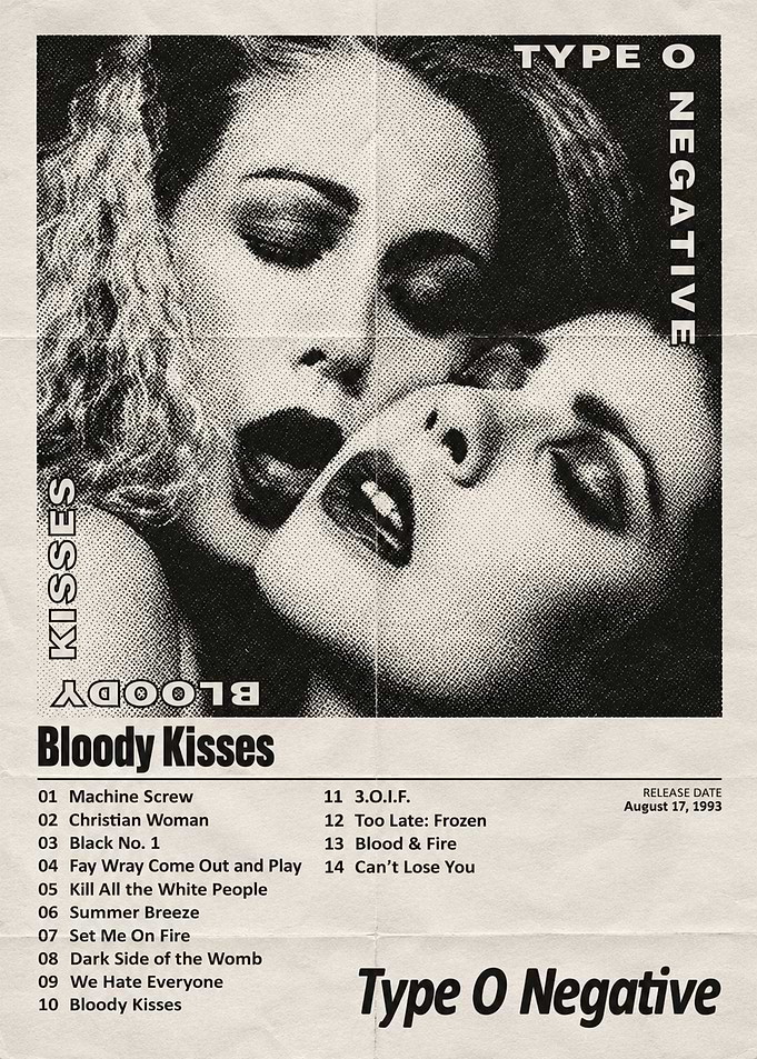Type O Negative Bloody Kisses Poster