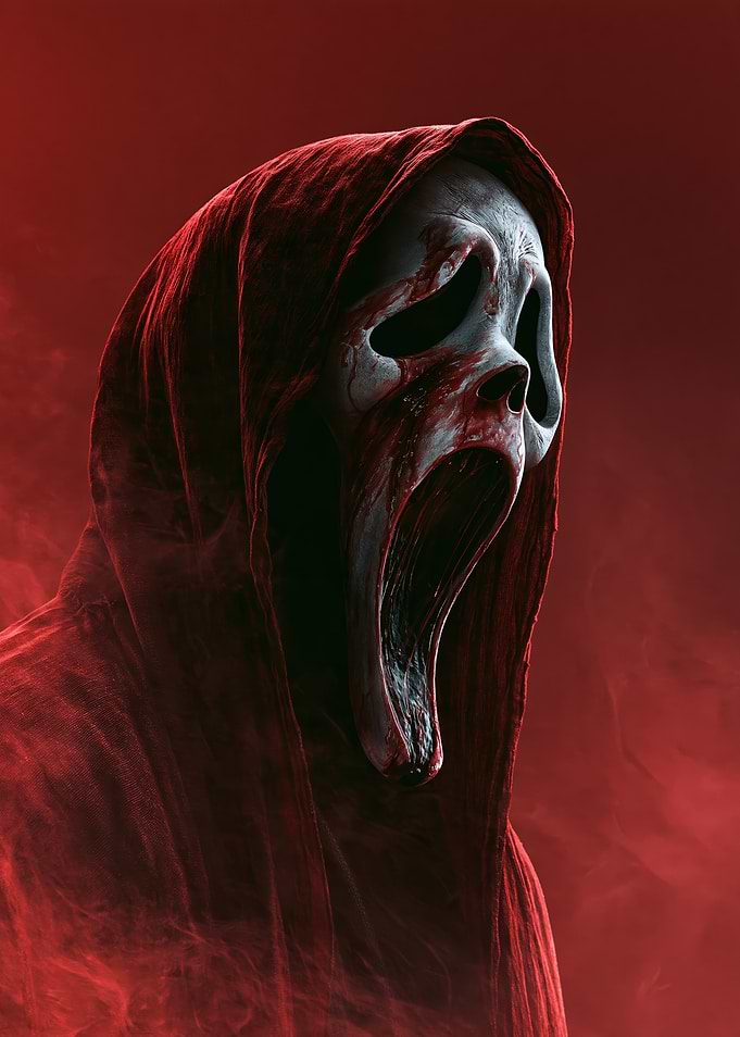 Scream Ghostface in Red Hood