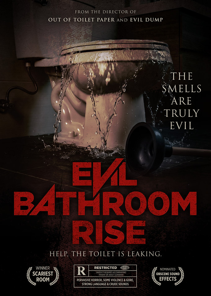 Evil Bathroom Rise Horror Movie Poster