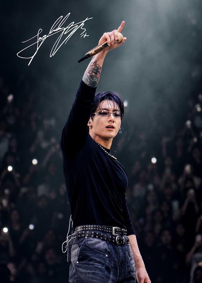 Jungkook BTS Concert Performance Portrait