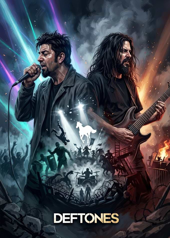 Deftones Band Tribute Poster Art