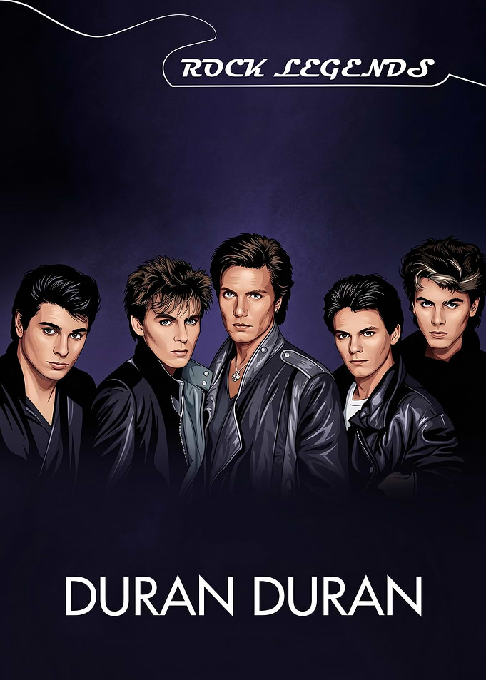 Duran Duran Rock Legends Poster