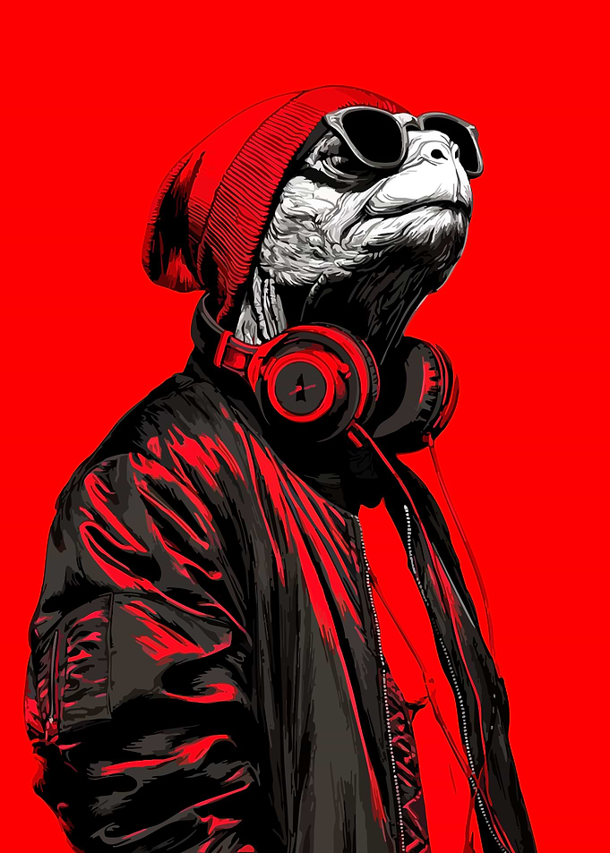 Cool Turtle in Streetwear