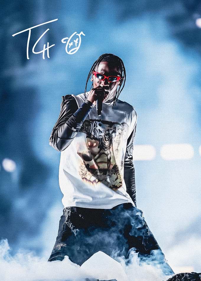 Travis Scott Performing Live on Stage