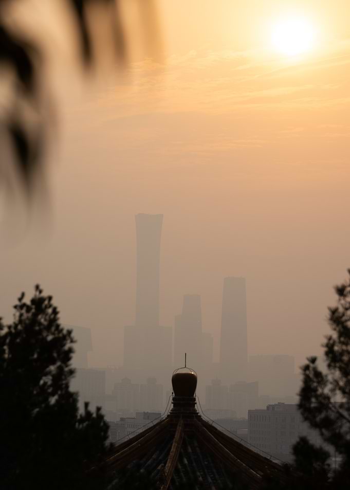 Beijing Skyline at Sunset